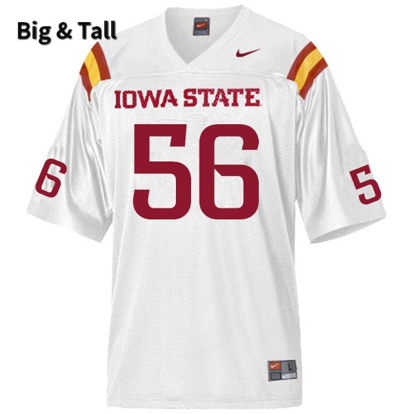 Iowa State Cyclones Men's #56 Anthony Smith Nike NCAA Authentic White Big & Tall College Stitched Football Jersey XA42A53RM